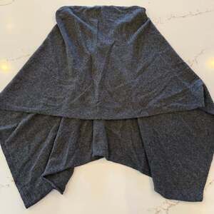 Claudia Nichole 100% Cashmere Knit Wrap Shrug Bolero Gray One Size